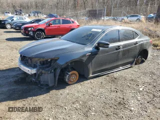 2020 Acura TLX w/A-Spec Pkg with VIN 19UUB3F64LA001421, listed as a Copart auction lot 47773615 with 104,656 mi miles and Salvage title. Bid and sale history available at DreamBid. Image 1.