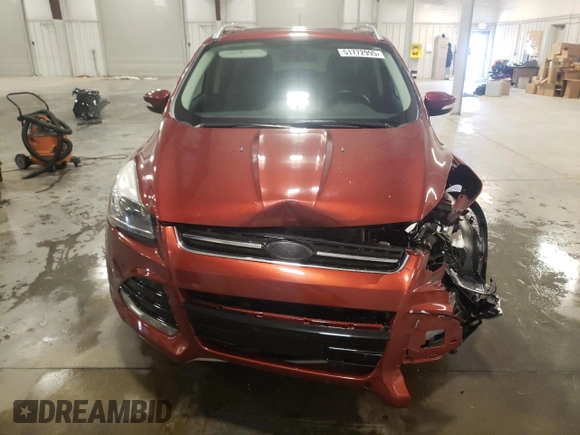 2014 Ford Escape Titanium with VIN 1FMCU9J90EUE36071, listed as a Copart auction lot 51772995 with 81,490 mi miles and Salvage Title. Bid and sale history available at DreamBid. Image 5.