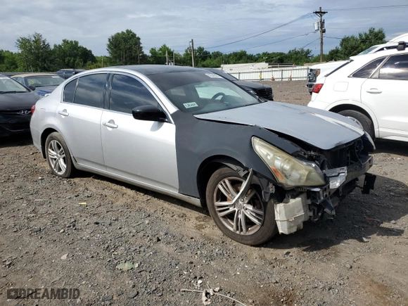 2011 Infiniti G25 Sedan x with VIN JN1DV6AR8BM451789, listed as a Copart auction lot 62542884 with 0 mi miles and Salvage Title. Bid and sale history available at carsss.com. Image 4.