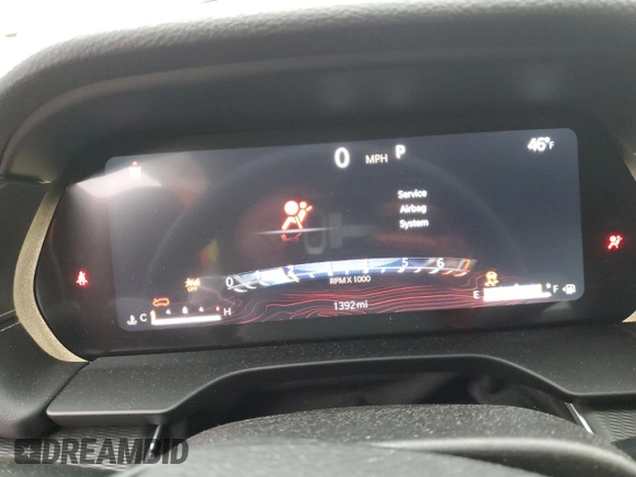 2025 Jeep Grand Cherokee Laredo with VIN 1C4RJHAG3SC274891, listed as a Copart auction lot 86952254 with 1,392 mi miles and Salvage Title. Bid and sale history available at DreamBid. Image 9.