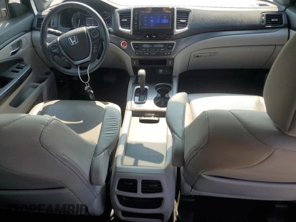 2017 Honda Ridgeline RTL-T with VIN 5FPYK2F69HB010616, listed as a Copart auction lot 58718625 with 113,047 mi miles and Salvage title. Bid and sale history available at DreamBid. Image 8.