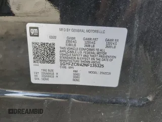2022 Cadillac XT4 FWD Premium Luxury z VIN 1GYFZCR42NF135325, wystawiony jako Copart lot #43133215 z przebiegiem 48 998 mil mil oraz Szkoda całkowita • Salvage title. Historia ofert i sprzedaży dostępna na DreamBid. Obrazek 15.