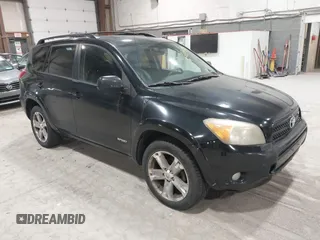 2007 Toyota RAV4 Sport with VIN JTMBK32V375013092, listed as a IAAI auction lot 41758485 with 163,021 mi miles. Bid and sale history available at carsss.com. Image 1.