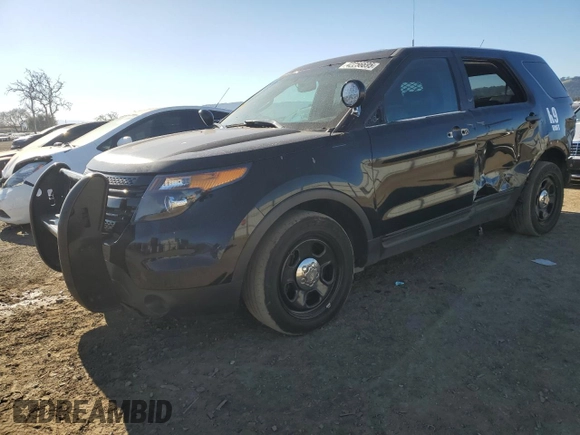 2013 Ford Utility Police Interceptor with VIN 1FM5K8AR3DGB63858, listed as a Copart auction lot 42256695 with 162,636 mi miles and Salvage Title. Bid and sale history available at carsss.com. Image 1.