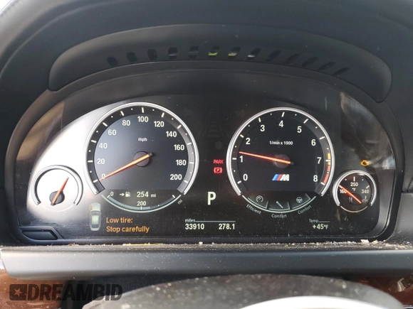 2014 BMW M6 with VIN WBS6C9C54ED467332, listed as a Copart auction lot 47421275 with 33,910 mi miles and Salvage title. Bid and sale history available at DreamBid. Image 9.