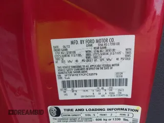 2012 Ford F-150 XL с VIN 1FTFW1ET7CFC32579, выставлен на аукционе IAAI как лот 41587440 с пробегом 234 529 миль миль и . История ставок и продаж доступна на DreamBid. Изображение 9.