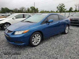 2012 Honda Civic Cpe EX-L with VIN 2HGFG3B9XCH518282, listed as a Copart auction lot 52096665 with 140,021 mi miles and Salvage Title. Bid and sale history available at carsss.com. Image 1.