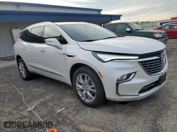 2023 Buick Enclave Premium with VIN 5GAEVBKW6PJ263815, listed as a Copart auction lot 54877715 with 14,983 mi miles and Salvage Title. Bid and sale history available at DreamBid. Image 4.