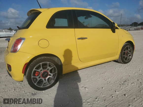 2014 FIAT 500 Sport with VIN 3C3CFFBR4ET275850, listed as a Copart auction lot 45354255 with 73,093 mi miles and Salvage Title. Bid and sale history available at carsss.com. Image 3.