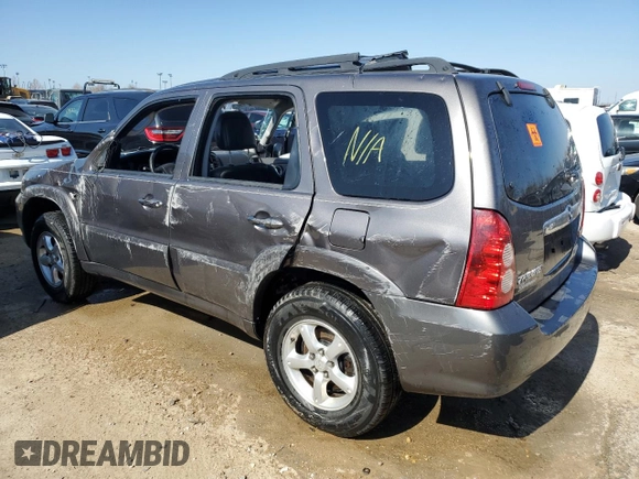 2006 Mazda Tribute S with VIN 4F2YZ06166KM08346, listed as a Copart auction lot 46318214 with 78,615 mi miles and Salvage Title. Bid and sale history available at DreamBid. Image 2.