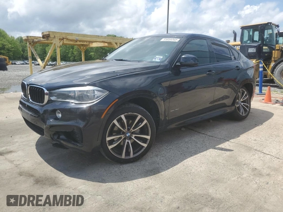 2015 BMW X6 xDrive35i z VIN 5UXKU2C58F0N77513, wystawiony jako Copart lot #55859345 z przebiegiem 82 560 mil mil oraz Szkoda całkowita • Salvage title. Historia ofert i sprzedaży dostępna na DreamBid. Obrazek 1.