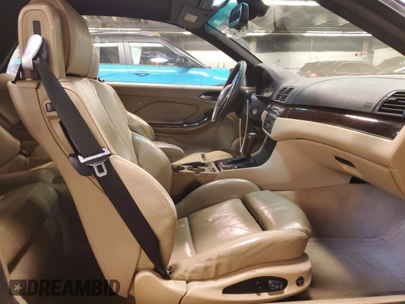 2005 BMW 3 Series 325Ci with VIN WBABW33465PL37310, listed as a Copart auction lot 49470975 with 155,995 mi miles and Salvage title. Bid and sale history available at DreamBid. Image 11.