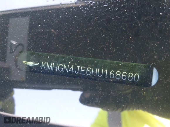 2017 Genesis G80 3.8L z VIN KMHGN4JE6HU168680, wystawiony jako IAAI lot #42524348 z przebiegiem 65 864 mil mil oraz . Historia ofert i sprzedaży dostępna na DreamBid. Obrazek 9.
