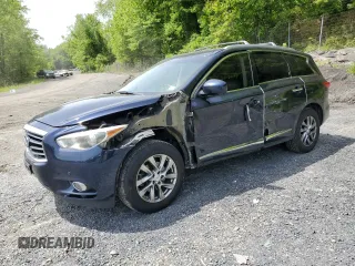 2015 Infiniti QX60 with VIN 5N1AL0MM2FC559464, listed as a Copart auction lot 58046415 with 117,624 mi miles and Salvage title. Bid and sale history available at DreamBid. Image 1.