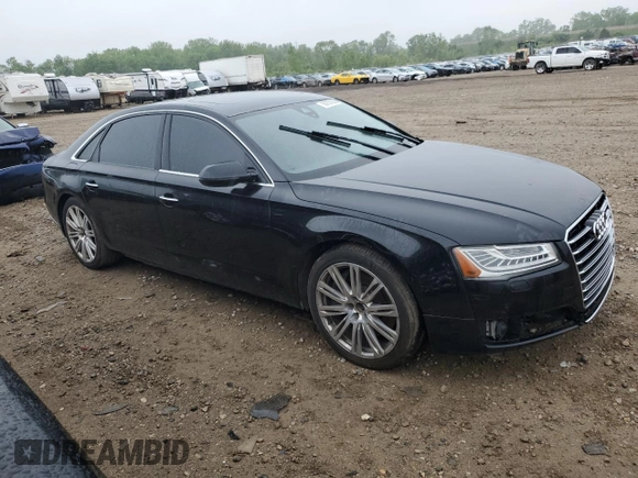 2015 Audi A8 4.0T with VIN WAU32AFD6FN037523, listed as a Copart auction lot 59757555 with 146,463 mi miles and Clean title. Bid and sale history available at DreamBid. Image 4.
