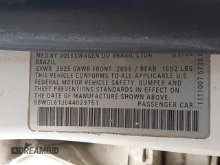 2004 Volkswagen Golf GLS z VIN 9BWGL61J644029751, wystawiony jako IAAI lot #42122791 z przebiegiem 155 058 mil mil oraz . Historia ofert i sprzedaży dostępna na DreamBid. Obrazek 9.