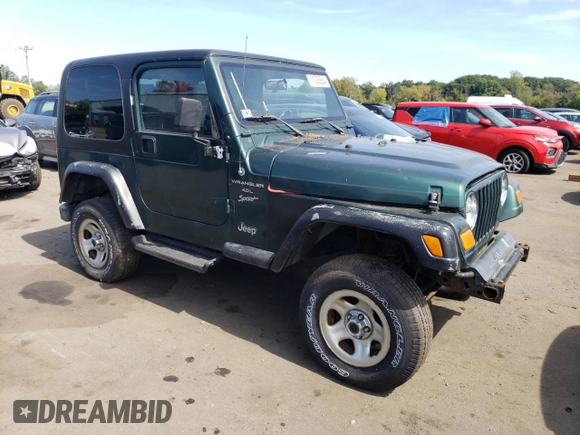 2000 Jeep Wrangler Sport with VIN 1J4FA49S4YP741154, listed as a Copart auction lot 71006864 with 200,684 mi miles and Clean Title. Bid and sale history available at carsss.com. Image 4.