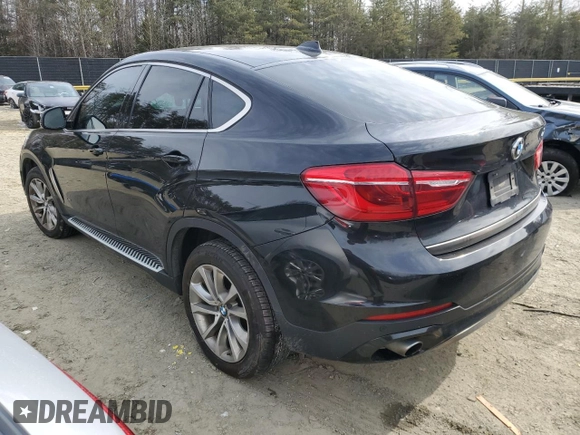2017 BMW X6 xDrive35i with VIN 5UXKU2C35H0U29823, listed as a Copart auction lot 46106815 with 112,258 mi miles and Salvage Title. Bid and sale history available at carsss.com. Image 2.