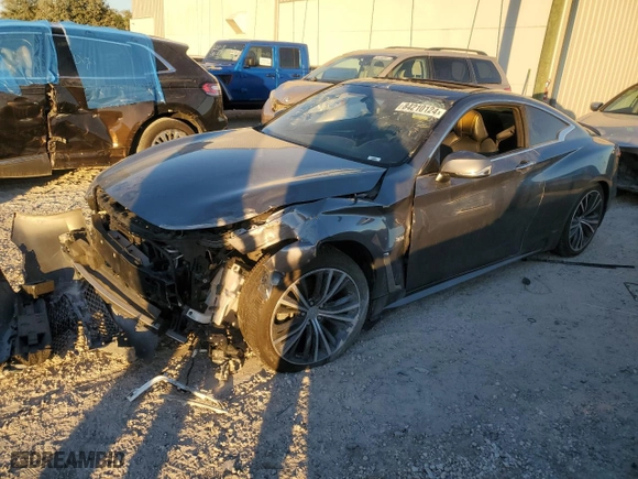 2018 Infiniti Q60 3.0t LUXE with VIN JN1EV7EK0JM342037, listed as a Copart auction lot 84210124 with 70,408 mi miles and Salvage Title. Bid and sale history available at carsss.com. Image 1.