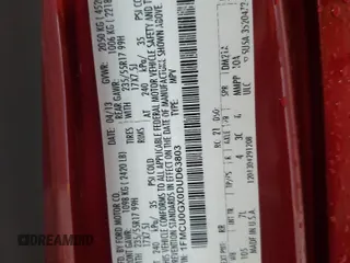 2013 Ford Escape SE z VIN 1FMCU0GX0DUD63803, wystawiony jako Copart lot #55915525 z przebiegiem 138 742 mil mil oraz Szkoda całkowita • Salvage title. Historia ofert i sprzedaży dostępna na DreamBid. Obrazek 13.