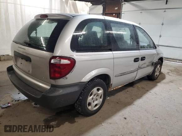 2001 Dodge Caravan SE with VIN 1B4GP25B91B189198, listed as a Copart auction lot 80727184 with 61,836 mi miles and Salvage Title. Bid and sale history available at DreamBid. Image 3.