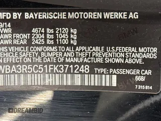 2015 BMW 4 Series 435i xDrive with VIN WBA3R5C51FK371248, listed as a Copart auction lot 54091595 with 72,949 mi miles and Clean Title. Bid and sale history available at carsss.com. Image 10.