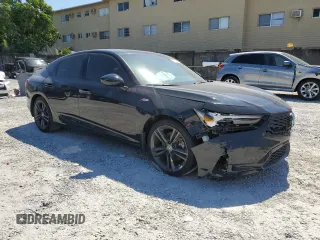 2024 Acura Integra w/A-Spec Package with VIN 19UDE4H30RA002395, listed as a Copart auction lot 48757405 with 7,493 mi miles and Salvage Title. Bid and sale history available at carsss.com. Image 4.