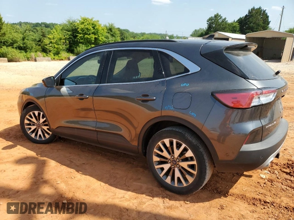 2020 Ford Escape Titanium Hybrid with VIN 1FMCU0DZ3LUC29663, listed as a Copart auction lot 59543145 with 65,918 mi miles and Salvage title. Bid and sale history available at DreamBid. Image 2.