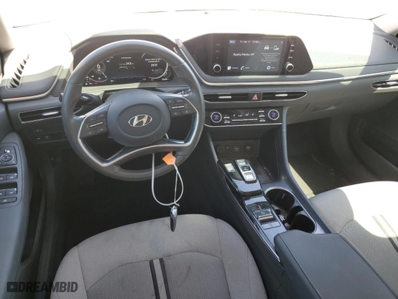 2020 Hyundai Sonata SEL with VIN 5NPEF4JA6LH021557, listed as a Copart auction lot 49854125 with 55,684 mi miles and Non Repairable. Bid and sale history available at carsss.com. Image 8.
