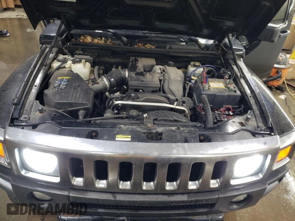 2007 Hummer H3 SUV with VIN 5GTDN13E578119621, listed as a Copart auction lot 41521255 with 142,776 mi miles and Salvage Title. Bid and sale history available at DreamBid. Image 11.