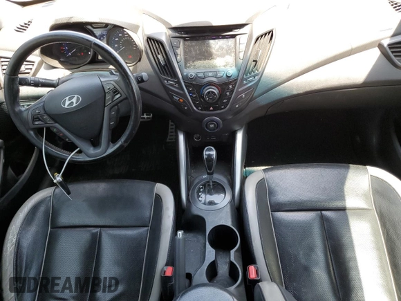 2013 Hyundai Veloster Turbo with VIN KMHTC6AE2DU162790, listed as a Copart auction lot 66404685 with 128,120 mi miles and Clean title. Bid and sale history available at DreamBid. Image 8.