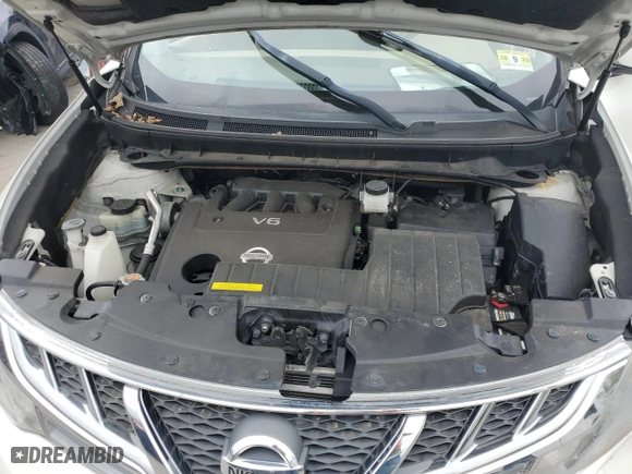 2012 Nissan Murano SV with VIN JN8AZ1MW8CW210804, listed as a Copart auction lot 51558744 with 106,806 mi miles and Salvage Title. Bid and sale history available at carsss.com. Image 13.
