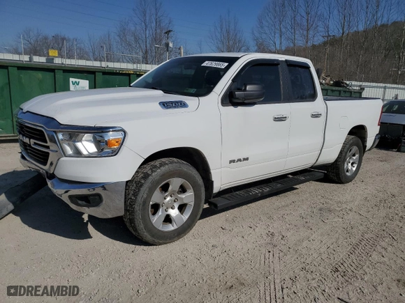 2020 Ram 1500 Big Horn with VIN 1C6SRFBT7LN394622, listed as a Copart auction lot 47629865 with 88,278 mi miles and Salvage Title. Bid and sale history available at carsss.com. Image 1.