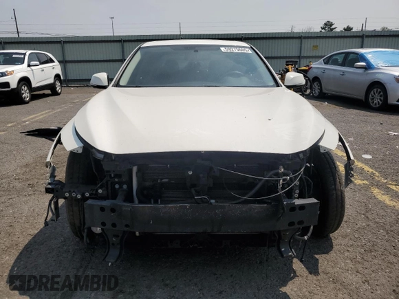2018 Infiniti Q50 Luxe z VIN JN1EV7AP9JM363812, wystawiony jako Copart lot #59270605 z przebiegiem Nie podano mil oraz Szkoda całkowita • Salvage title. Historia ofert i sprzedaży dostępna na DreamBid. Obrazek 5.