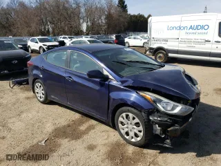 2014 Hyundai Elantra Limited with VIN 5NPDH4AE5EH462222, listed as a Copart auction lot 48079135 with 0 mi miles and Salvage Title. Bid and sale history available at carsss.com. Image 4.