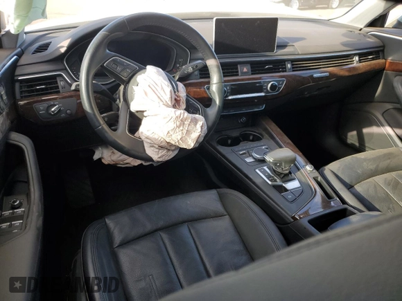 2019 Audi A4 Premium Plus with VIN WAUENAF45KA027051, listed as a Copart auction lot 41481465 with 0 mi miles and Salvage Title. Bid and sale history available at carsss.com. Image 8.
