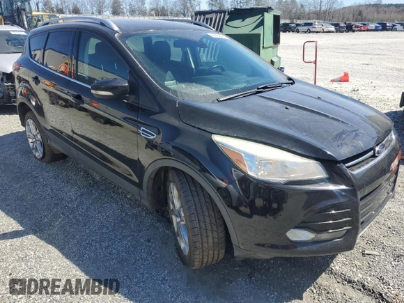 2016 Ford Escape Titanium with VIN 1FMCU9J98GUA77653, listed as a Copart auction lot 49594515 with 186,002 mi miles and Salvage Title. Bid and sale history available at DreamBid. Image 4.