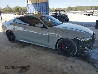 2022 BMW 4 Series 430i with VIN WBA53AP02NCK07114, listed as a Copart auction lot 72382224 with 45,268 mi miles and Salvage Title. Bid and sale history available at carsss.com. Image 4.