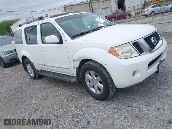 2008 Nissan Pathfinder S with VIN 5N1AR18UX8C606533, listed as a IAAI auction lot 41971085 with 192,185 mi miles. Bid and sale history available at carsss.com. Image 1.