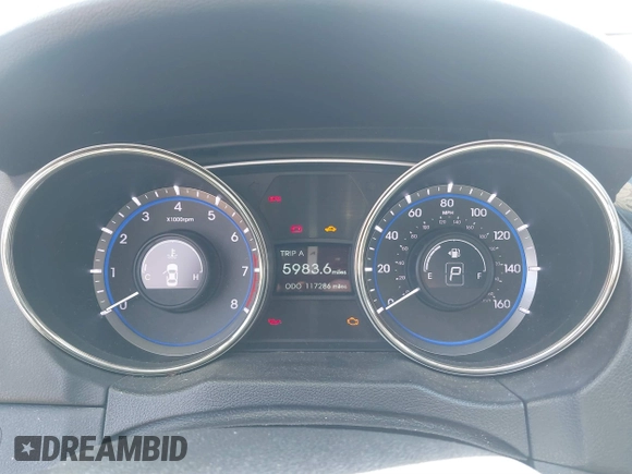 2013 Hyundai Sonata Limited with VIN 5NPEC4AC5DH541163, listed as a IAAI auction lot 41823970 with 117,286 mi miles and . Bid and sale history available at carsss.com. Image 7.