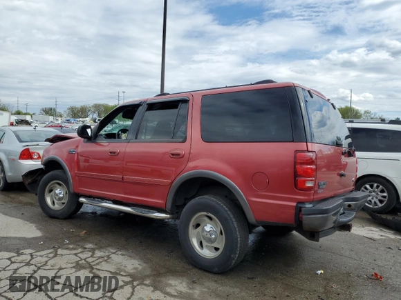 1999 Ford Expedition XLT z VIN 1FMRU1869XLC10336, wystawiony jako Copart lot #55728985 z przebiegiem Nie podano mil oraz Szkoda całkowita • Salvage title. Historia ofert i sprzedaży dostępna na DreamBid. Obrazek 2.
