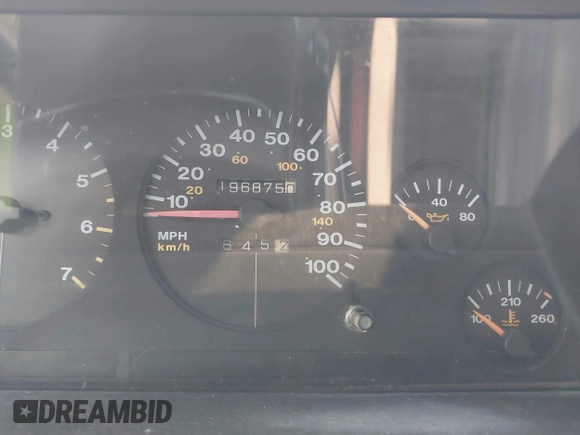 1994 Jeep Grand Cherokee Laredo z VIN 1J4GZ58Y7RC233746, wystawiony jako IAAI lot #42722206 z przebiegiem 196 875 mil mil oraz . Historia ofert i sprzedaży dostępna na DreamBid. Obrazek 7.