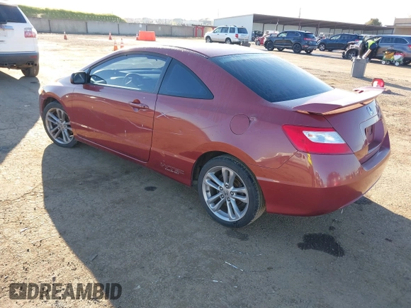 2008 Honda Civic Cpe Si with VIN 2HGFG21558H705042, listed as a IAAI auction lot 41878776 with 1 mi miles. Bid and sale history available at carsss.com. Image 3.