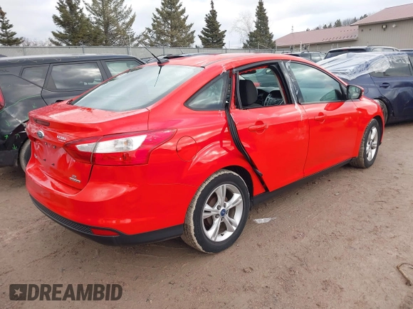 2013 Ford Focus SE with VIN 1FADP3F22DL130976, listed as a IAAI auction lot 41683480 with 112,166 mi miles. Bid and sale history available at carsss.com. Image 4.