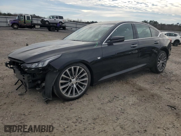 2020 Cadillac CT5 Premium Luxury with VIN 1G6DN5RK5L0151850, listed as a Copart auction lot 43774695 with 44,729 mi miles and Salvage Title. Bid and sale history available at DreamBid. Image 1.