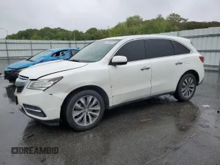 2016 Acura MDX Technology with VIN 5FRYD4H42GB026132, listed as a Copart auction lot 58162325 with 153,065 mi miles and Salvage title. Bid and sale history available at DreamBid. Image 1.