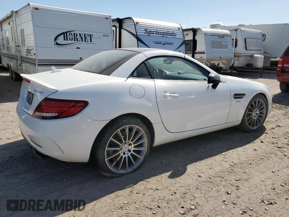 2017 Mercedes-Benz SLC 43 AMG z VIN WDDPK6GA7HF130995, wystawiony jako Copart lot #48317285 z przebiegiem 65 707 mil mil oraz Szkoda całkowita • Salvage title. Historia ofert i sprzedaży dostępna na DreamBid. Obrazek 3.