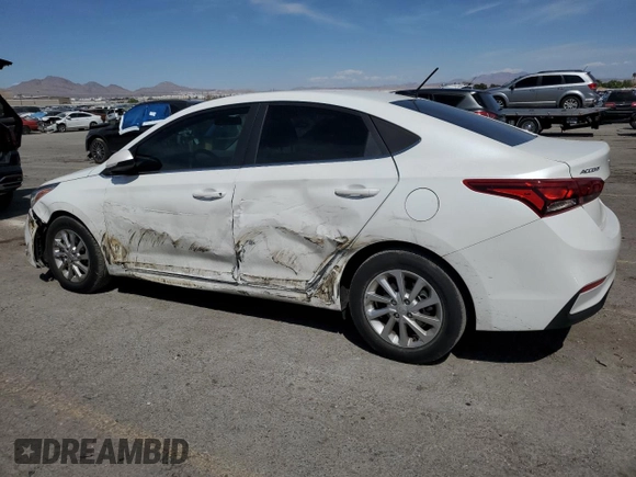 2021 Hyundai Accent SEL with VIN 3KPC24A65ME137515, listed as a Copart auction lot 53402215 with 39,882 mi miles and Salvage title. Bid and sale history available at DreamBid. Image 2.