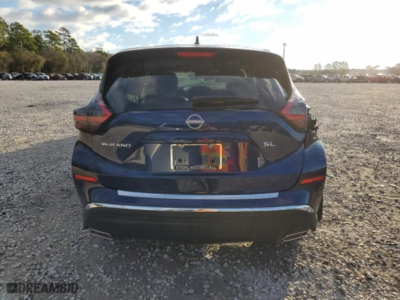 2024 Nissan Murano SL with VIN 5N1AZ2CJ3RC104306, listed as a Copart auction lot 42418024 with 152 mi miles and Salvage Title. Bid and sale history available at carsss.com. Image 6.