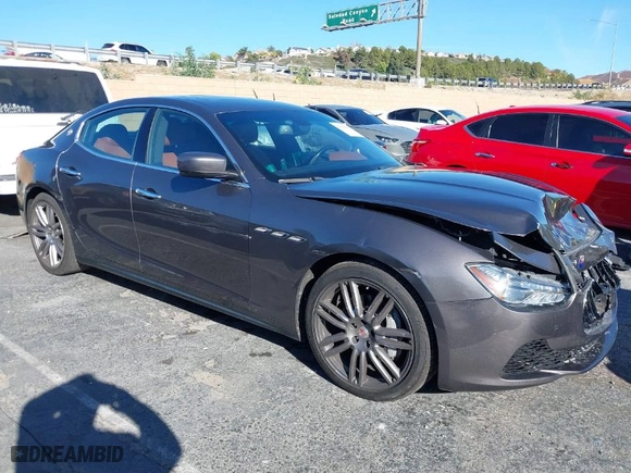 2016 Maserati Ghibli with VIN ZAM57XSA8G1176410, listed as a IAAI auction lot 41180917 with NaN miles. Bid and sale history available at carsss.com. Image 13.